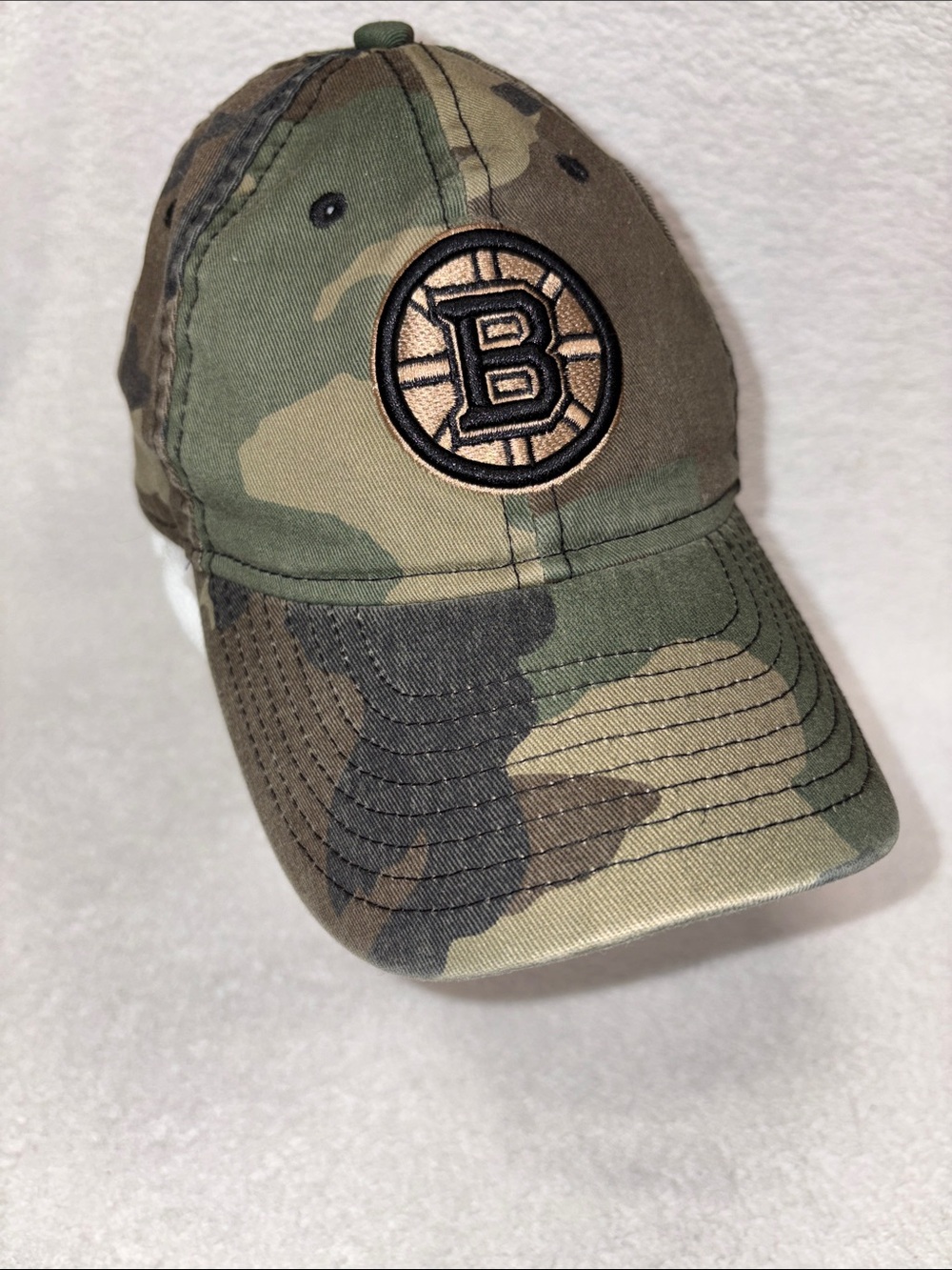 New Era Kids Camo Baseball Cap Boston Bruins Hockey youth